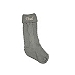 Gray Noel Cable Knit Stocking