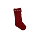 Red Ho Ho Ho Cable Knit Stocking