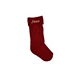 Red Peace Christmas Stocking