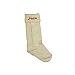 Cream Peace Christmas Stocking