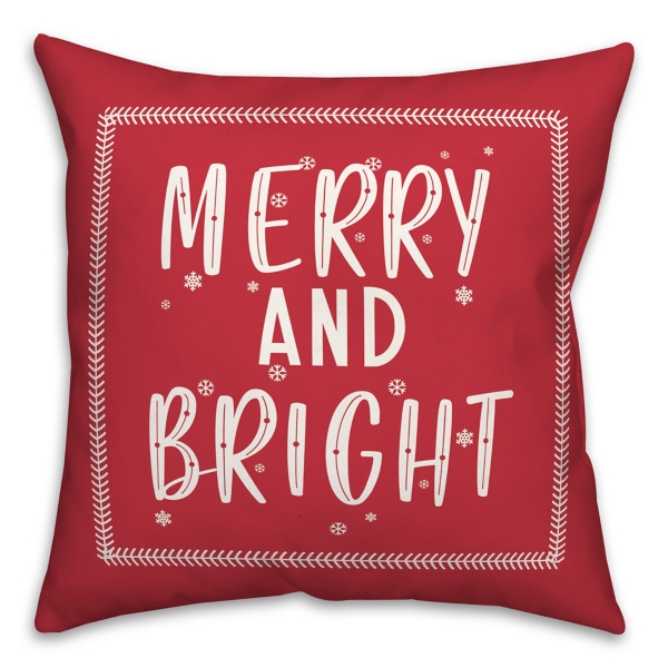 Red Merry and Bright Throw Pillow Kirklands Home