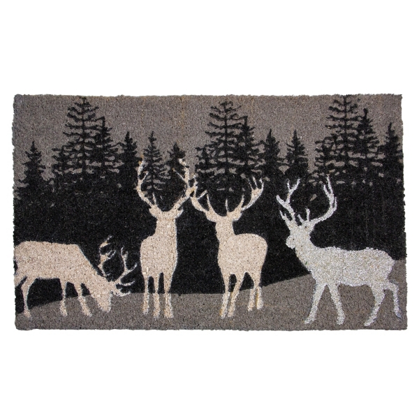 Reindeer Forest Coir Doormat