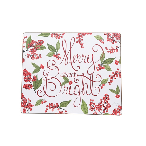 Merry & Bright Hardboard Placemats, Set of 6 Kirklands Home