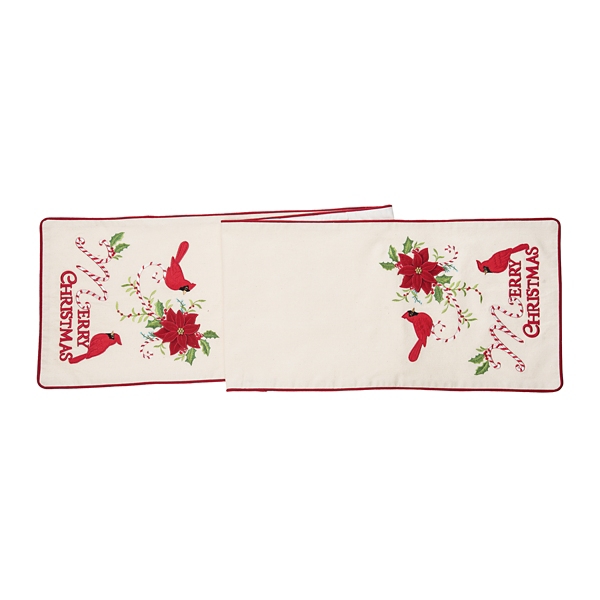 Merry Christmas Cardinals Table Runner Kirklands Home