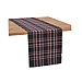 Black and Red Plaid Table Runner