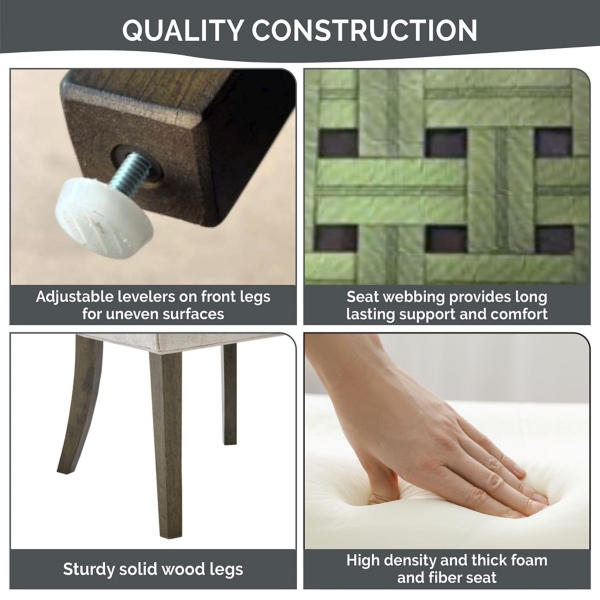 Ivory Madison Park Ultra Dining Chairs, Set of 2