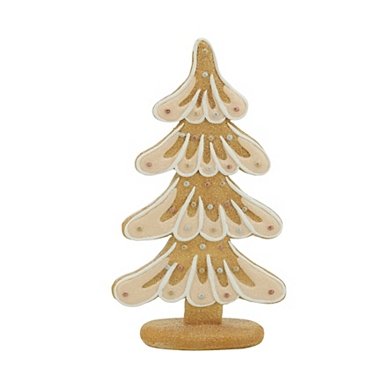 White Wooden Snowflake Figurines, Set of 2