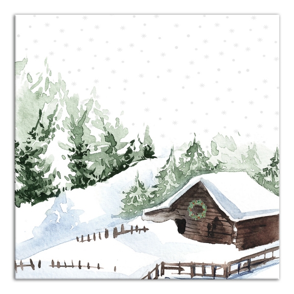 Winter Cabin Canvas Art Print Kirklands Home