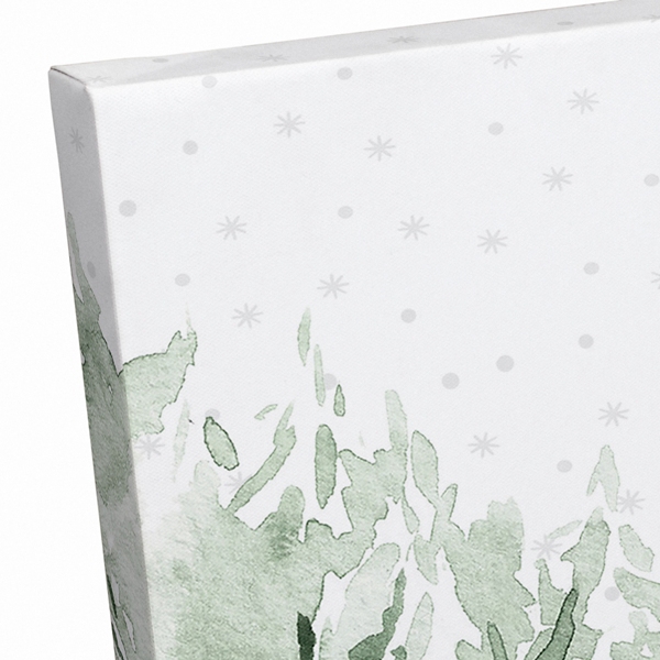 Winter Cabin Canvas Art Print