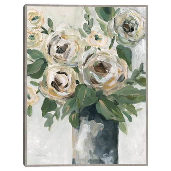 Floral Depth Framed Canvas Art Print | Kirklands Home