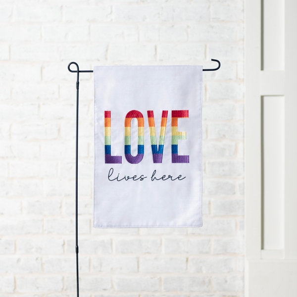 Love Lives Here Outdoor Flag Kirklands Home