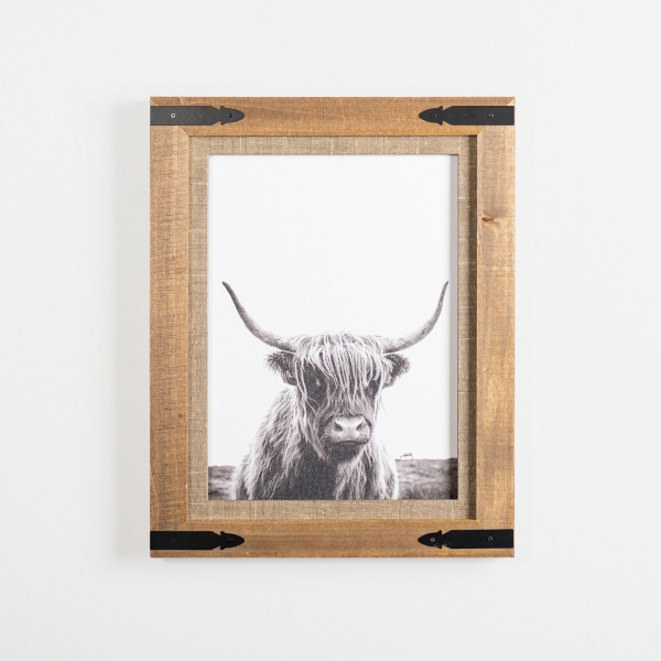 Furry Highland Cow Framed Art Print Kirklands Home