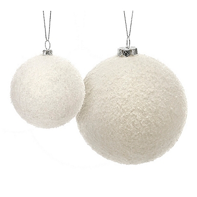 Black Ball Ornaments, Set of 24