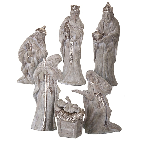 Aged Stone Gold 6pc. Nativity Set Kirklands Home