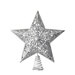 Silver Glitter Classic Star Tree Topper