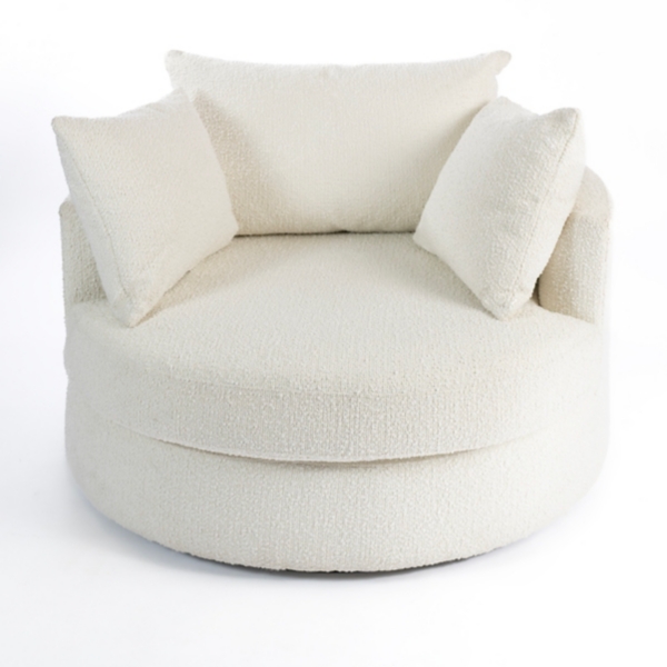 Circular best sale accent chair