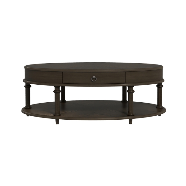 Oval Brown Wood 2Tier Coffee Table Kirklands Home
