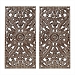 Bronze Madison Park Floral Wall Plaques, Set of 2