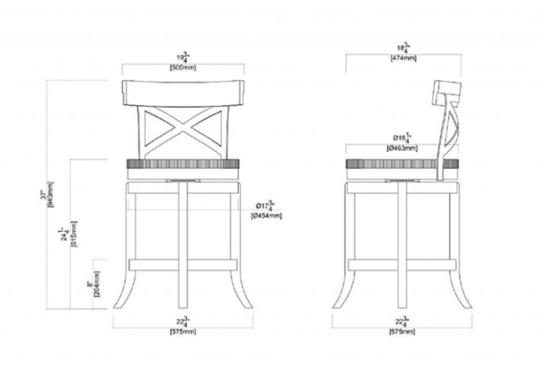 Light Brown Wood and Seagrass Swivel Counter Stool