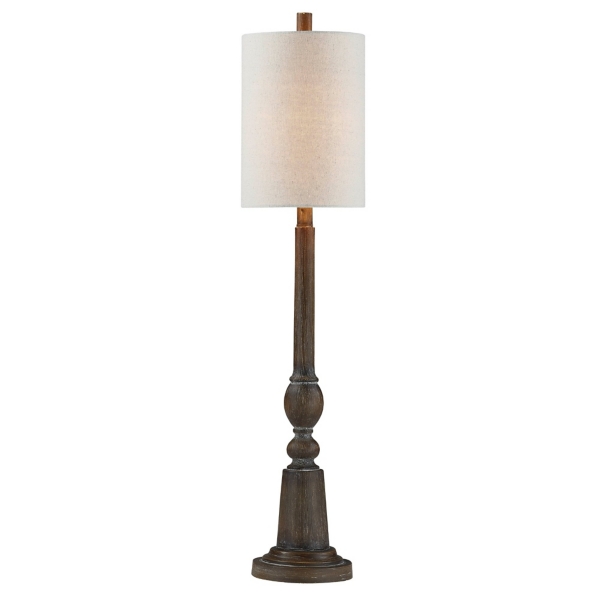 Brown Resin Traditional Candlestick Buffet Lamp Kirklands Home
