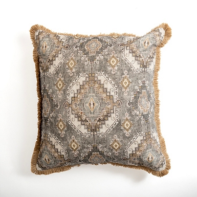 Geometric Velvet Throw Pillow