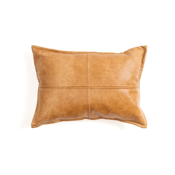 Leather Lumbar Pillow