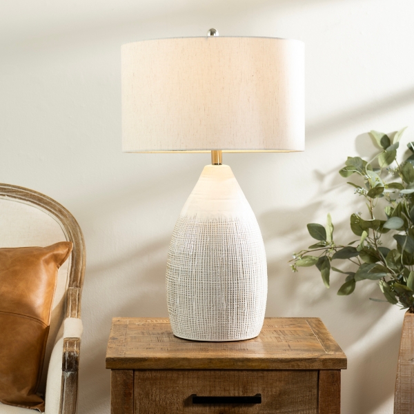 Luca Cream Ceramic Table Lamp