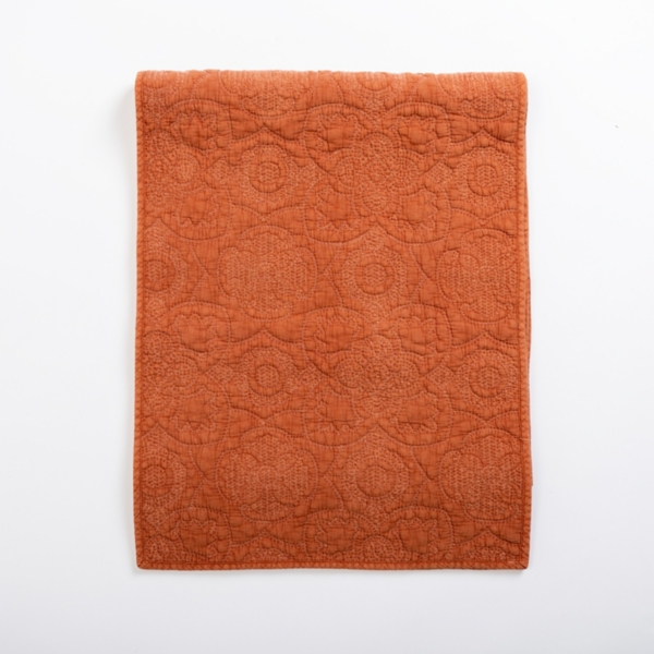Avery Rust Quilted Table Runner, 120 in. | Kirklands Home