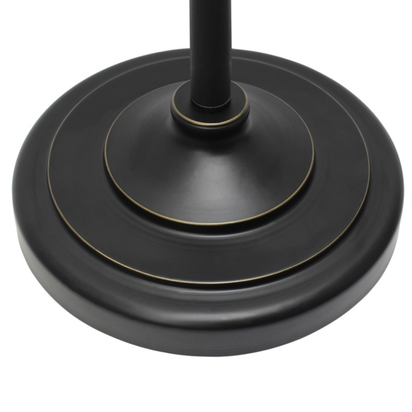 Simple Bronze Metal 3-pc. Floor and Table Lamp Set