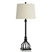 Black Industrial Candlestick Table Lamp