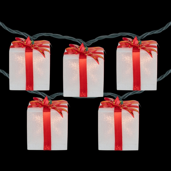 Wrapped Christmas Gifts 10-pc. String Lights