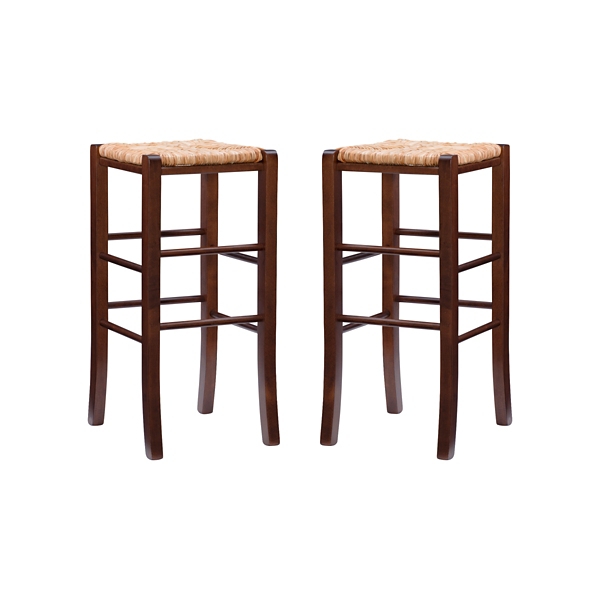 Woven seagrass bar online stools