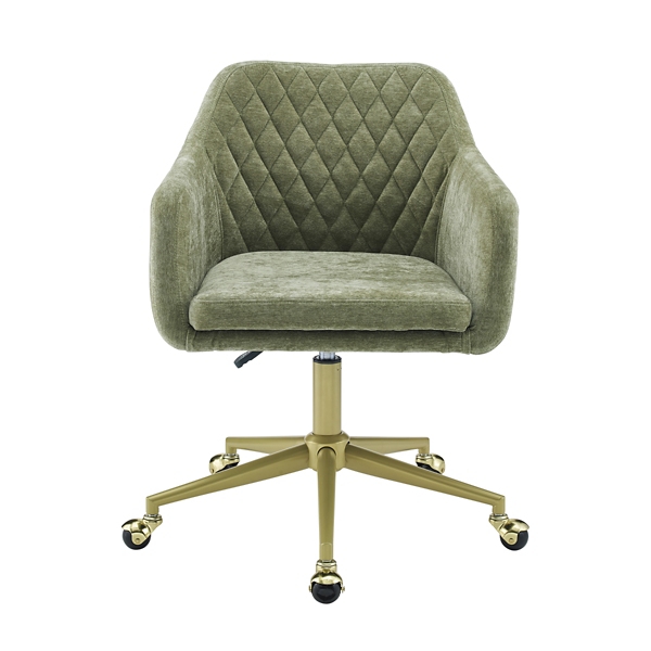 Green Upholstered Tufted Swivel Office Chair Kirklands Home