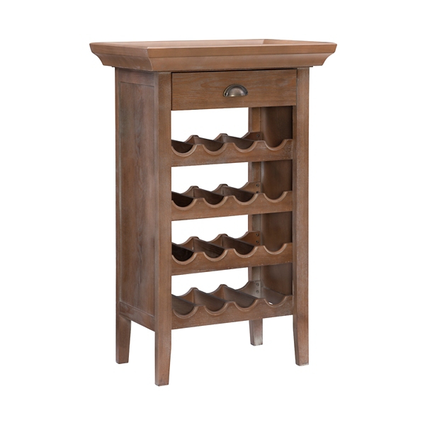 Brown Wood 4Tier Wine Rack Kirklands Home