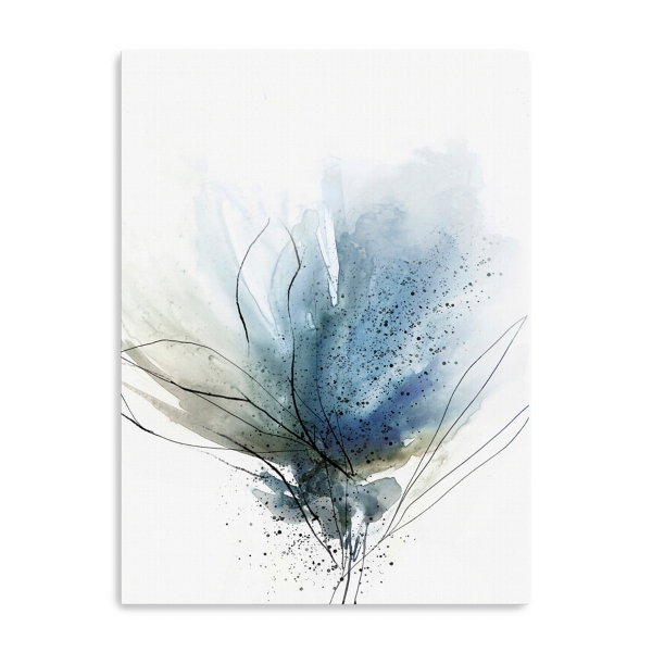 Blooming Blue Flower II Medium Canvas Art Print | Kirklands Home