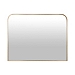 Mateo Gold Curved Corner Mantel Mirror