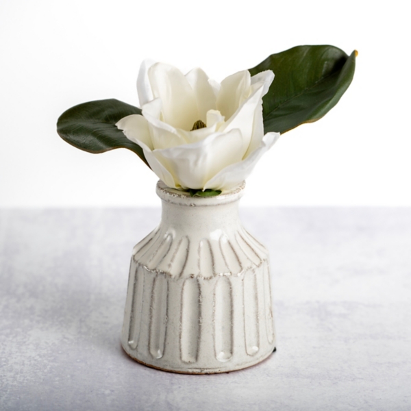 Magnolia Arrangement in White Vase Kirklands Home