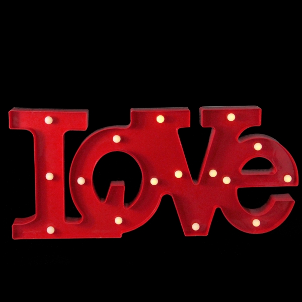 Red LED Love Marquee Sign