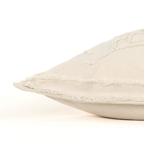 Embroidered Botanical Pillow