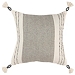 Gray and Ivory Color Block Pillow