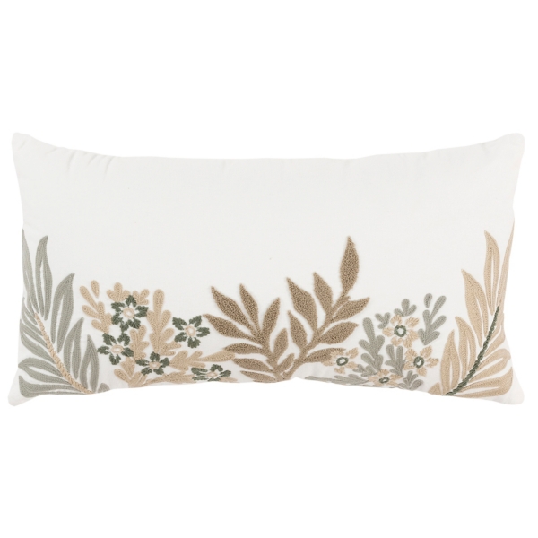 Embroidered 2025 lumbar pillow