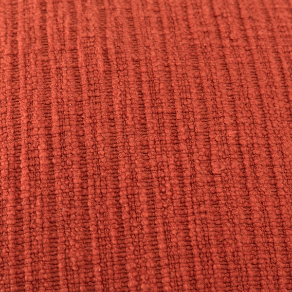 Dark Orange Subtle Striped Oversized Pillow