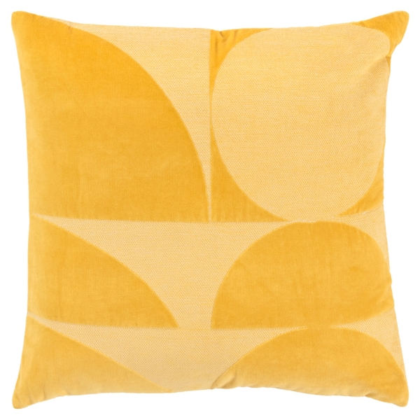 Velvet Yellow Monochrome Shapes Throw Pillow Kirklands Home
