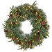 Pre-lit Real Touch Pine and Berry Wreath
