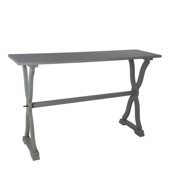 Slate Gray Hourglass Console Table Kirklands Home