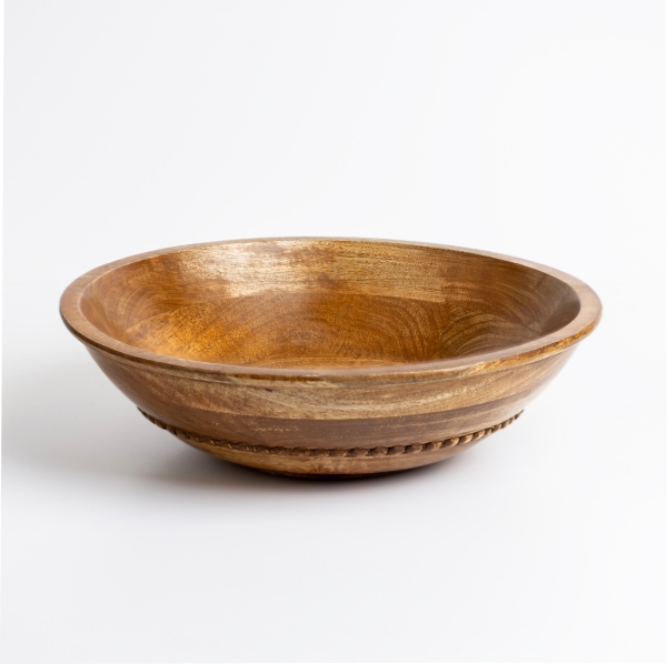 Natural Mango Wood Decorative Bowl Kirklands Home