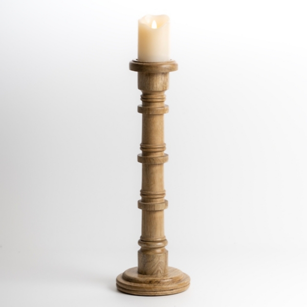 Natural Wood Pillar Candle Holder Kirklands Home