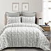 Gray Pintuck Stripe King 5-pc. Comforter Set