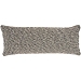 Black Heather Sweater Lumbar Pillow