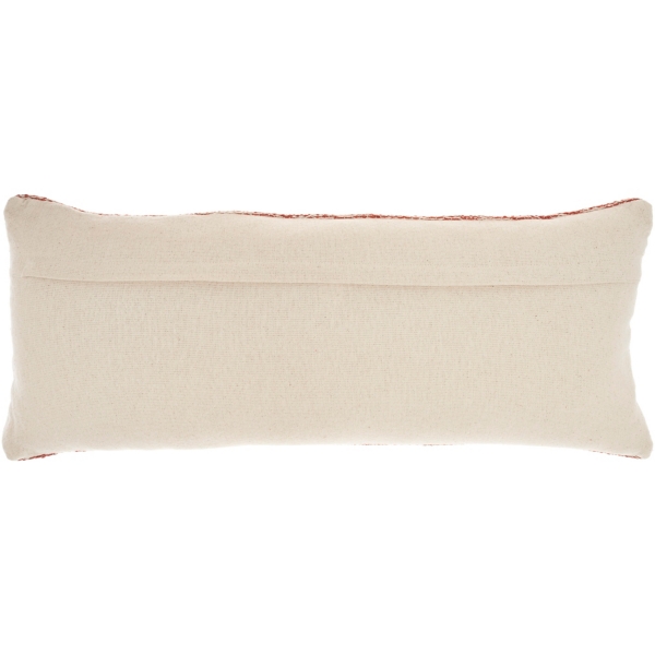 Red Heather Sweater Lumbar Pillow
